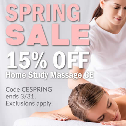 Spring Into 15% Massage CE Savings!