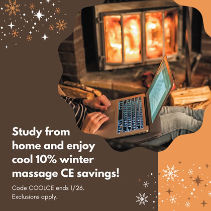 Cool 10% Winter Massage CE Savings!