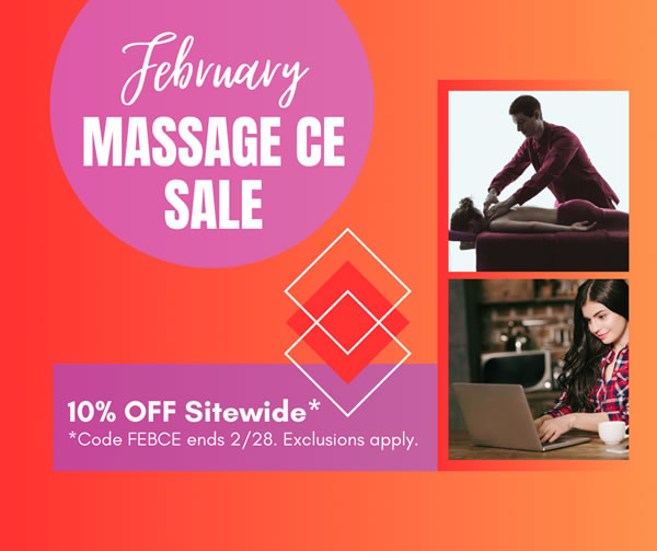 Save 10% on Awesome Massage CE Courses