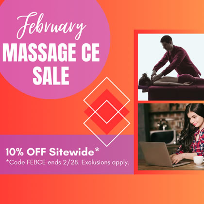 Save 10% on Awesome Massage CE Courses