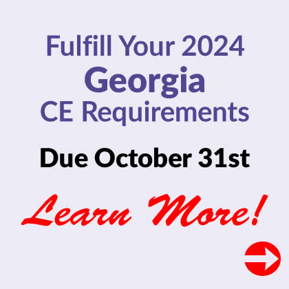 Fulfill Your Georgia CE Requirements!