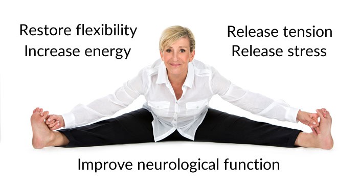 Rolfing has many benefits, including restoring flexibility.